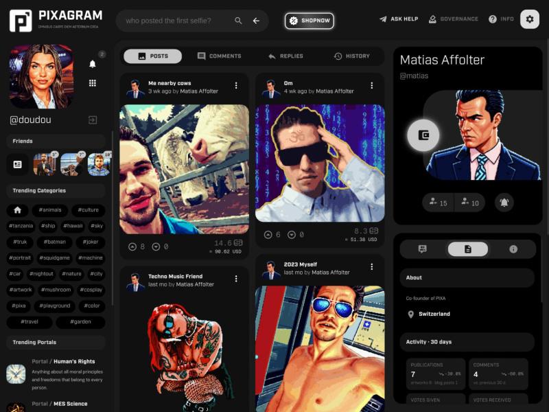 NFT Platform Pixagram