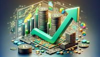 Gráfico de barras dorado mostrando el rendimiento cripto de RWA comparado con otros sectores