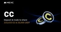 MEXC lista Canton Network (CC) con trading sin tarifas y recompensas airdrop