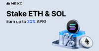 MEXC lanza evento de staking de ETH y SOL ofreciendo hasta un 20% APR